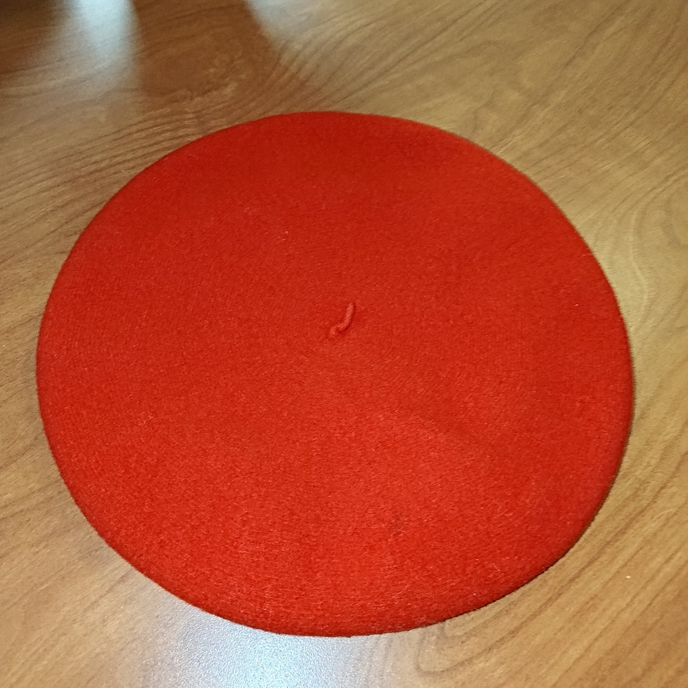 Pierre Laulhere Vintage Red Wool One Size French Men's Beret Beatex